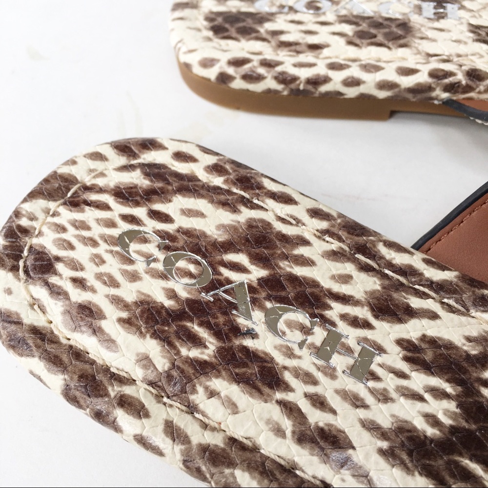 Coach ‘Jaclyn’ Sandal | Python Print | FG3816 Size 7.5 New - Picture 10 of 12